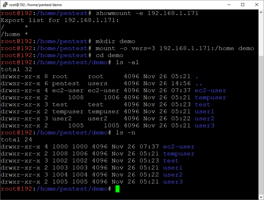 NFS server and client on AWS